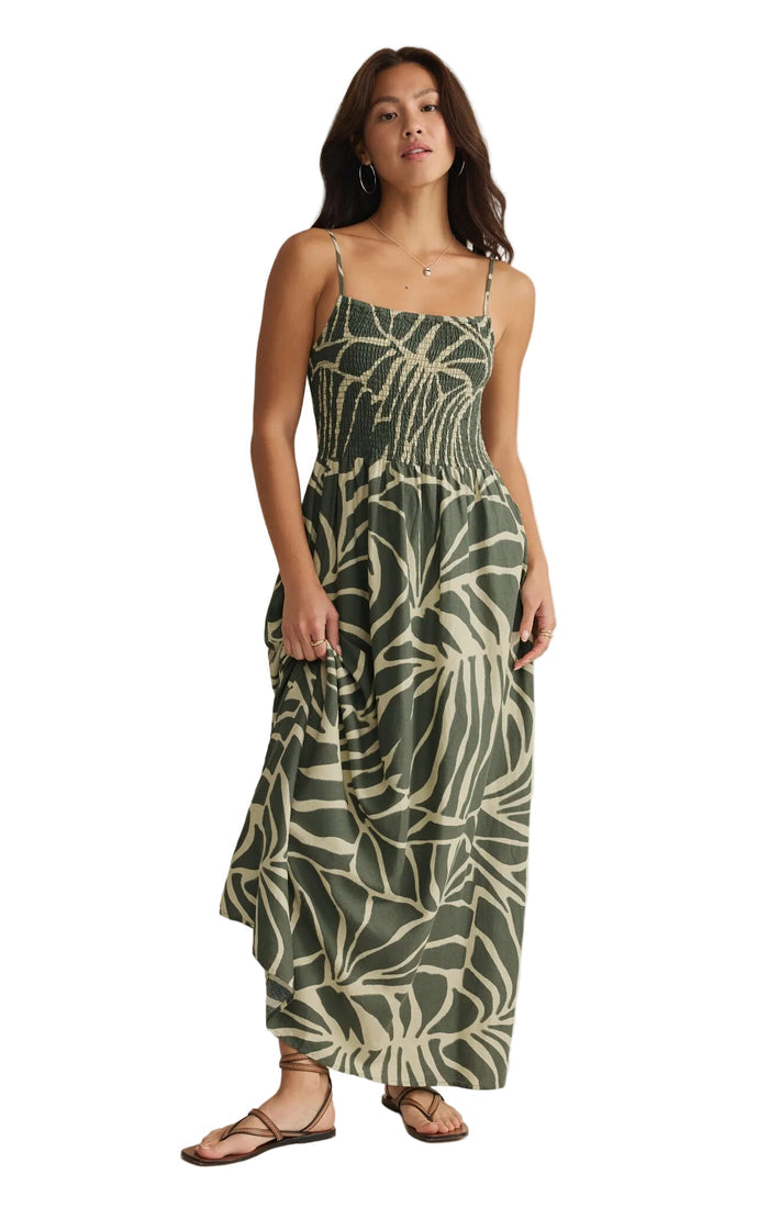 Z Supply Women's Bayside Tova Palm Midi Dress