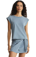Z Supply Women's Camino Jersey Denim Top